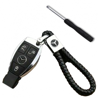 ⚡READYSTOCK⚡Car Keyrings Braided Faux Leather Keychain Strap Keyfob For Mercedes Benz UK