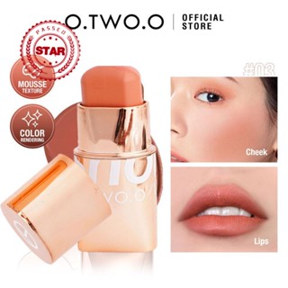 O.two.o เครื่องสําอาง บลัชออน ลิปกลอส ให้ความชุ่มชื้น รูปไอติม แก้ม 6 สี K9D5