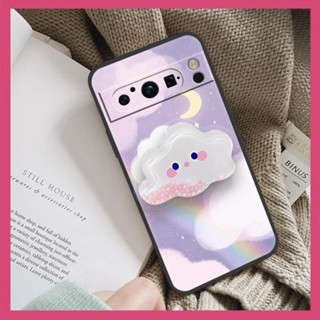 เคสโทรศัพท์มือถือ ลายการ์ตูนอนิเมะ หมุนได้ สีพื้น สําหรับ Google Google Pixel8 Pro