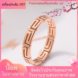 💖เครื่องประดับ DIY ขายส่ง💖แหวนชุบทอง แบบกลวง เครื่องประดับแฟชั่น สไตล์เรียบง่าย สร้างสรรค์[แหวน]