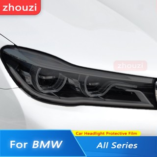 สติกเกอร์ฟิล์ม TPU ติดไฟหน้ารถยนต์ สีดํา สําหรับ BMW F30 F31 G20 F10 F11 G30 F40 F32 F22 F36 F07 F34 G32 G11 G15