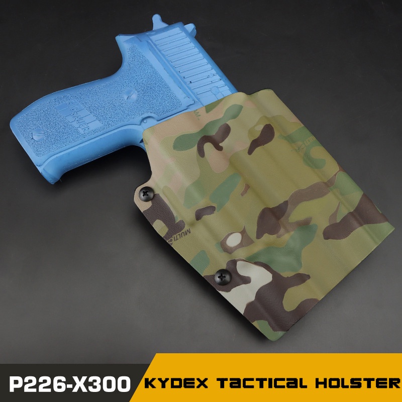 Kydex Tactical P226 Pistol Gun Holster for SIG SAUER P226 X300 Flashlight Holster Right Hand Hunting