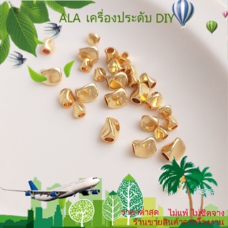 ❤️เครื่องประดับ DIY❤️ลูกปัดชุบทอง 14K สามด้าน แฮนด์เมด สําหรับทําเครื่องประดับ สร้อยคอ สร้อยข้อมือ DIY[ลูกปัด/จี้/สร้อยคอ/สร้อยข้อมือ/กําไลข้อมือ/ต่างหู]