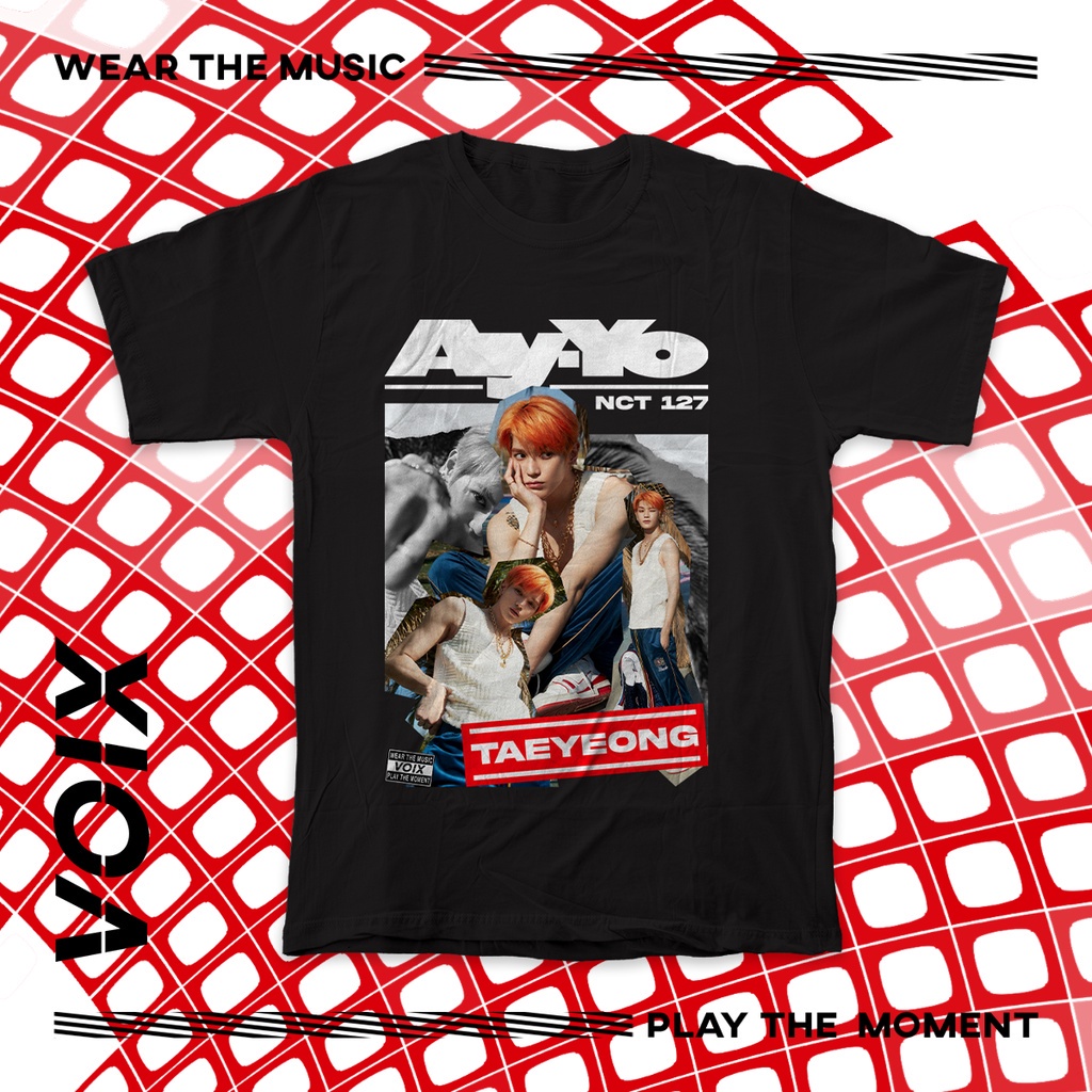 ใหม่ oversize T-shirt เสื้อยืด ลาย Kpop NCT 127 "Ay-Yo" | Taeyong | Taeil | จอห์นนี่ | Yuta | Doyoun