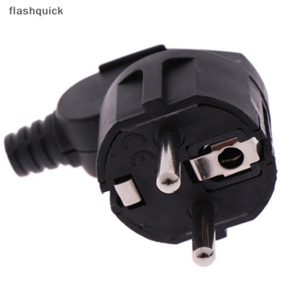 Flashquick ซ็อกเก็ตอะแดปเตอร์ไฟ Eu AC 16A 250V ขั้วต่อสายเคเบิลไฟฟ้าที่ถอดออกได้ปลั๊กดี