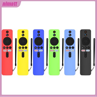 Ni เคสรีโมตคอนโทรล ซิลิโคน กันฝุ่น พร้อมสายคล้อง สําหรับ Mi Tv Stick 4k Tv Stick