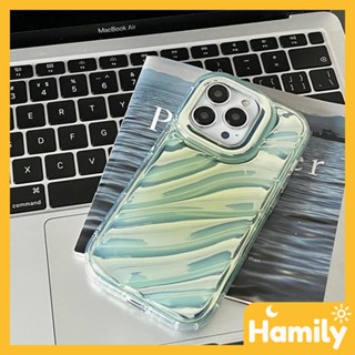 Suitable for iPhone 11 mobile phone case water ripple TPU soft shell shockproof protection camera green folds compatible with iPhone 14 13 Pro max 12 Pro Max 11 xr xs max