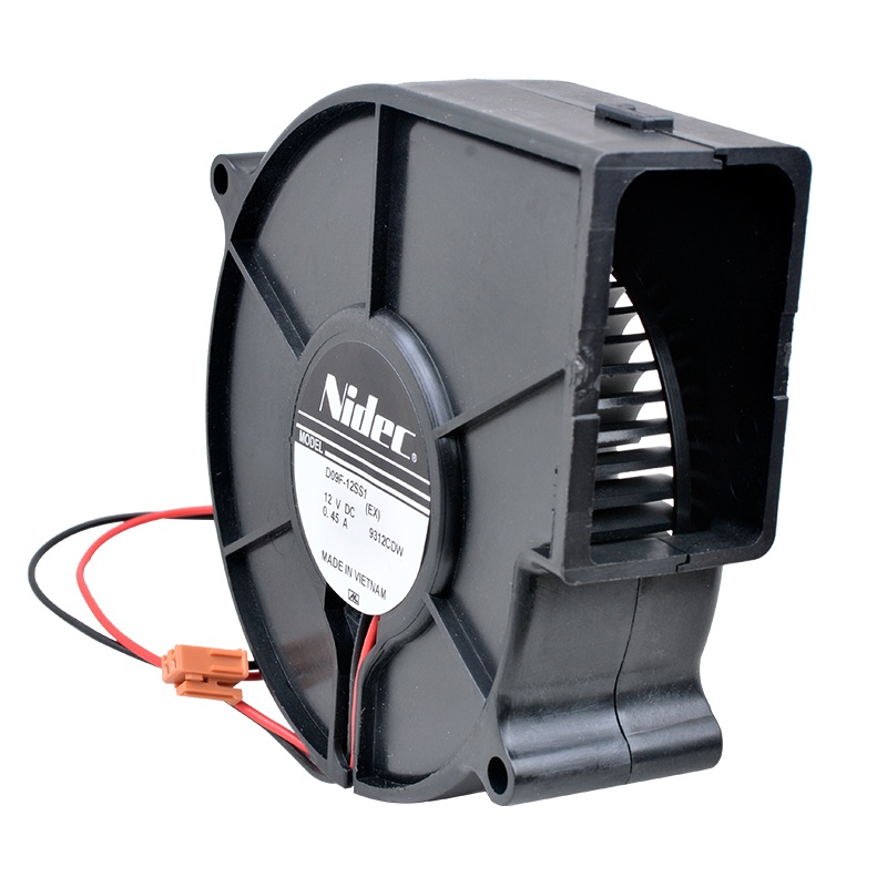 ญี่ปุ่น nidec D09F-12SS1 93x93x30 มม. 12V 0.45A แรงเหวี่ยง Turbo Blower พัดลม