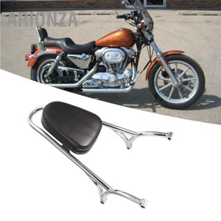 ARIONZA พนักพิงผู้โดยสารรถจักรยานยนต์ Sissy Bar Cushion สำหรับ XL883/XL1200/48 2004-2015 Silver