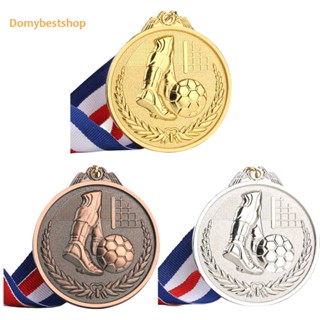 [Domybestshop.th] #B เหรียญสะสมฟุตบอล สีทอง สีเงิน สีบรอนซ์ สําหรับโรงเรียน