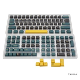 Iwo ปุ่มกดคีย์บอร์ด PBT สีเขียว สําหรับเล่นเกม OEM Prof