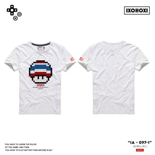 New Unisex T-Shirt เสื้อยืดคอกลม แขนสั้น พิมพ์ลายเห็ด Mario ใส่ได้ทั้งผู้หญิง-ผู้ชาย/ รุ่น IA-097