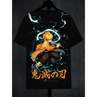 S-5XL Zenisu (Demon Slayer) เสื้อยืดแขนสั้น