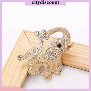 &lt;citydiscount&gt; เข็มกลัดโลหะผสม รูปช้าง เป็นมิตรกับสิ่งแวดล้อม สําหรับติดผ้าพันคอ ผ้าคลุมไหล่