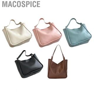 Macospice PU Tote Bag  Commuting 2 Ways Practical Durable for Daily Use Women