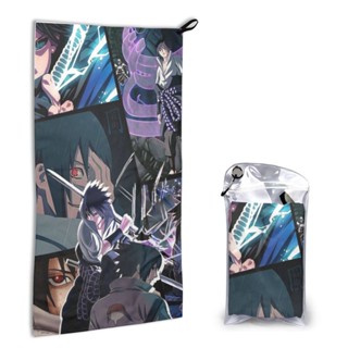 【พร้อมส่ง】 Uchiha Sasuke ผ้าขนหนูนุ่ม ดูดซับน้ําได้ดี แห้งเร็ว ขนาด 40x80 ซม. สําหรับเด็ก และผู้ใหญ่