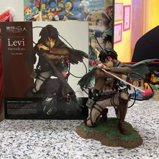 9.9 เหนื่อยมากตุ๊กตาพร้อมส่ง ฟิกเกอร์ Attack on Titan Levil Battle Damaged Captain Special Edition V7UH