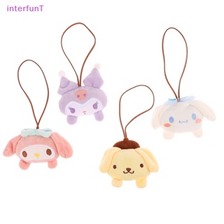 [InterfunT] สติกเกอร์พวงกุญแจ จี้ตุ๊กตา Sanrio Name Cinnamoroll Melody Kulomi น่ารัก กันหาย สําหรับตกแต่งกระเป๋า