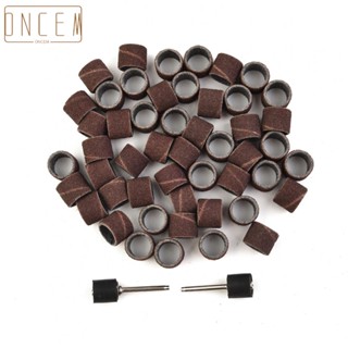 【ONCEMOREAGAIN】100pcs Sanding Bands Sanding Sleeves Drill Bit Accessories Sandpaper Rotary Tool