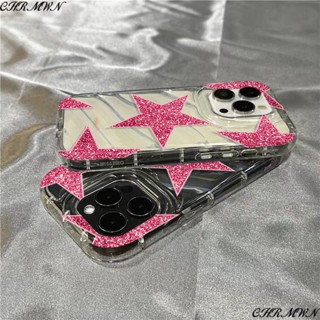 เคสโทรศัพท์มือถือนิ่ม กันกระแทก ลายดาว ประดับเลื่อม เรียบง่าย สําหรับ Iphone 13 128 117 14pro maxplus VTYD