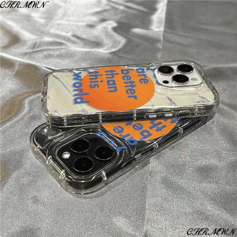 เคสโทรศัพท์มือถือแบบนิ่ม ใส ลายดวงอาทิตย์ ดวงจันทร์ ตองฮุย น่ารัก สําหรับ Iphone 14promax 1312 11 7 