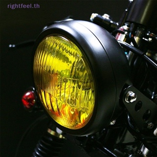 Rightfeel.th ไฟหน้ารถจักรยานยนต์ โลหะ สีดํา สไตล์เรโทร สําหรับ GN125 Cafe Racer Bobber Custom
 ใหม่