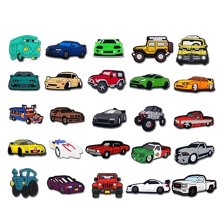 การ์ตูนรถจี๊ป Jbitz สําหรับ Crocs Pin รถบรรทุก Jibbits Charm Racing Car Jibits Crocks สําหรับเด็ก รองเท้า เสน่ห์ อุปกรณ์ตกแต่ง