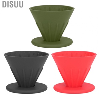 Disuu Coffee Filter Portable Silicone Bracket Travel Dripper Cone Shape for Home Use