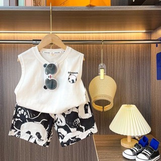 เสื้อท็อปส์ กางเกง + กางเกง สําหรับเด็กผู้ชาย