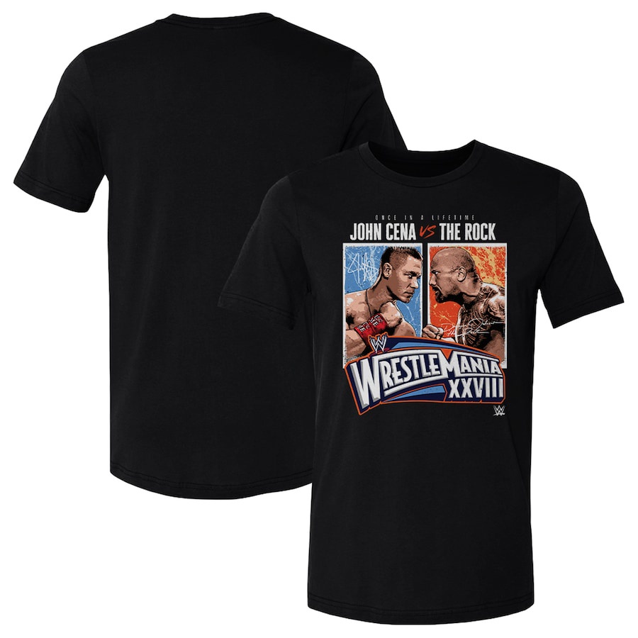 เสื้อยืด พิมพ์ลาย WWE WrestleMania 39 WrestleMania 28 John Cena vs. สีดํา สีม่วง สําหรับผู้ชาย การแข