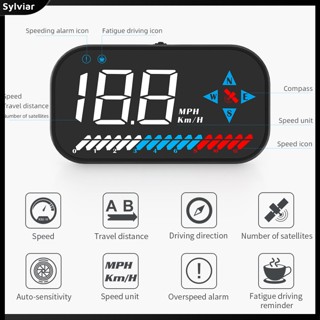 [sylviar] เข็มทิศวัดความเร็ว Gps ดิจิทัล HUD Head-up Display สําหรับยานพาหนะออฟโร้ดกลางแจ้ง