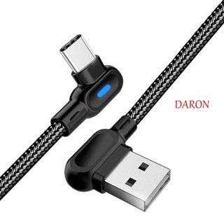 DARON อะแดปเตอร์สายชาร์จ Micro USB Type C มุมขวา 90 องศา