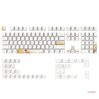 Zzz ปุ่มกดคีย์บอร์ด PBT ลายเชอร์รี่ สีย้อม สําหรับคีย์บอร์ด Mechanical 1