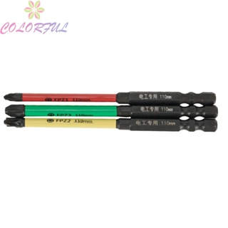 【COLORFUL】Screwdriver Bits Special 3PCS For Electrician FPZ1-3 For Socket Switch