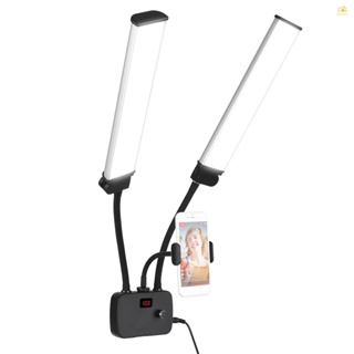 (spbpth)ไฟ Led 3200K-4500K-5600K 3 โหมด 45W พร้อมที่วางโทรศัพท์ สําหรับถ่ายภาพ ไลฟ์สตรีม