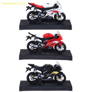 Timehee ของเล่นโมเดลรถจักรยานยนต์ 1:18 Yamaha YZF-R6 YZF R6 สีฟ้า
   Th