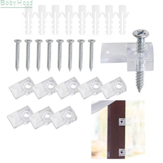 【Big Discounts】Mirror Holder Clip 10 Pcs Convenient Kit Reliable Material Transparent#BBHOOD