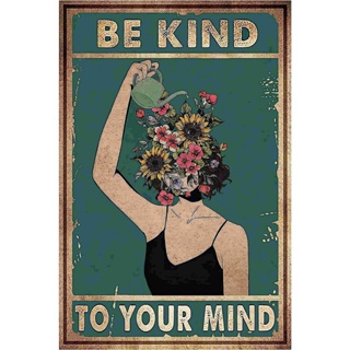 ป้าย I Think To Myself - แรงบันดาลใจเชิงบวก สําหรับผู้หญิงวัยรุ่น - คําคมสร้างแรงบันดาลใจ ศิลปะตกแต่งผนัง - นางเงือก (100)