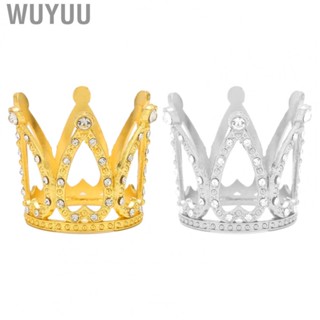 Wuyuu Nail Art Pen Holder Display Alloy Crown Shape Brush Stand Manicure Tool