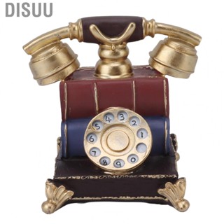 Disuu Retro Decorative Phone Model Resin Vintage  Decor For Decoration