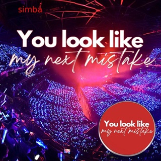 【Simba】เข็มกลัดโลหะอัลลอย ลาย You Look Like My Next Mistake อุปกรณ์เสริม สําหรับติดตกแต่งเสื้อผ้า