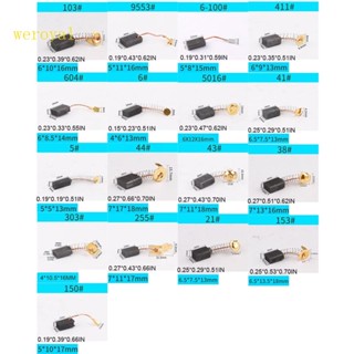 Weroyal แปรงคาร์บอน สปริง 10 ชิ้น สําหรับมอเตอร์ไฟฟ้า