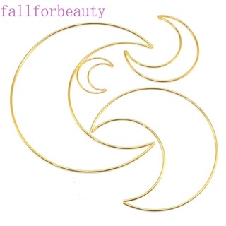 FALLFORBEAUTY กรอบตาข่ายดักฝัน ทรงกลม โลหะ แฮนด์เมด DIY สําหรับงานแต่งงาน