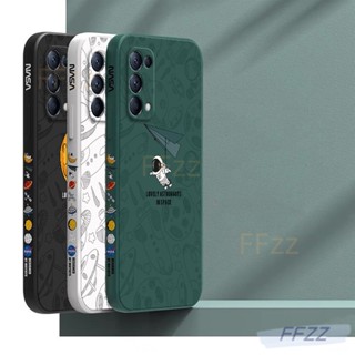 เคส OPPO Reno 5 โทรศัพท์มือถือ กันกระแทก ลายดวงจันทร์ อวกาศ สไตล์คลาสสิก สําหรับ3bTKR