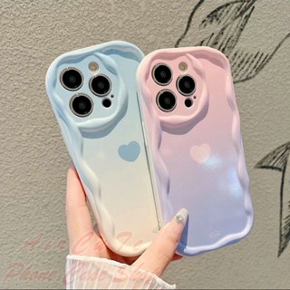 เคส Realme 10 8 5 5i C55 C53 C35 C33 C30 C30S C25 C25S C25Y C21 C21Y C17 C12 C11 C2 Narzo 50 4G 5G 50i 50A Prime Pro 2020 2021 2022 Relief Wave Frame Gradient Color Love Soft Case