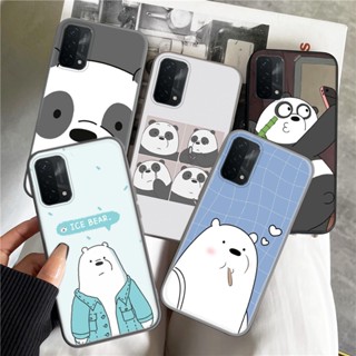 เคสโทรศัพท์มือถือแบบนิ่ม ลายการ์ตูนหมีแพนด้าน่ารัก C253 สําหรับ OPPO A12E A15 A15S A53S A55 A56 A53 A32 A16 A16S A54S A54 A8 A31