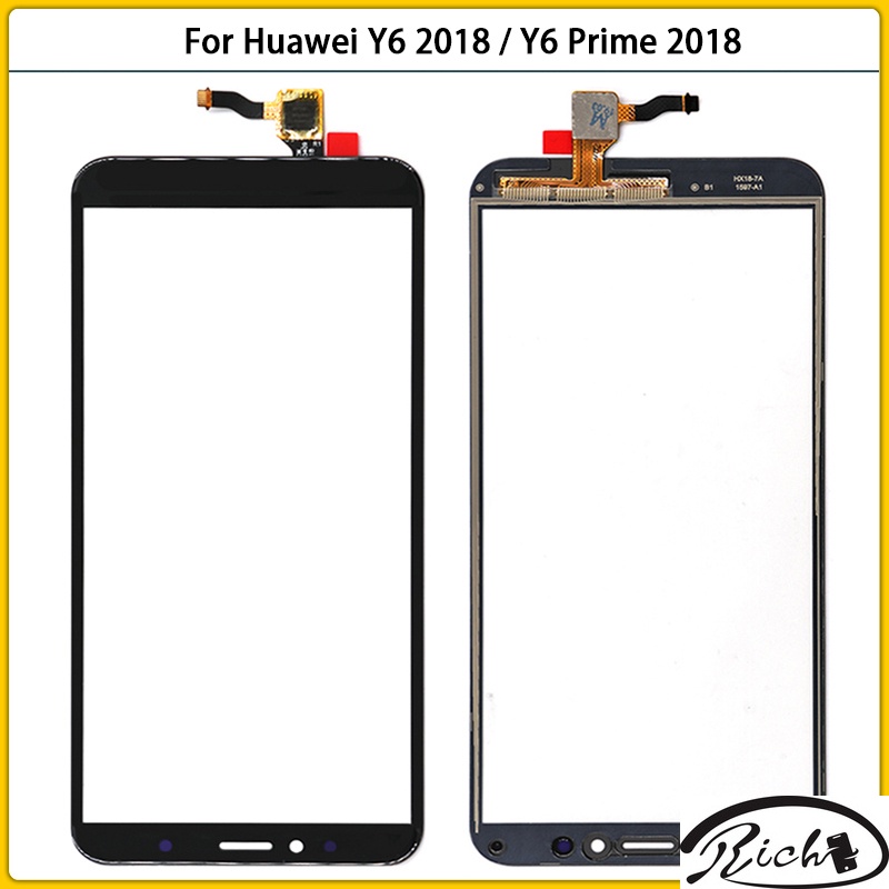 ใหม่ แผงหน้าจอสัมผัส Lcd เซนเซอร์ดิจิทัล แบบเปลี่ยน สําหรับ Huawei Y6 2018 Y6 Prime 2018