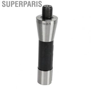 Superparis Lathe Arbor Manganese Steel Wide Application Good Stability R8‑5/8‑16 16mm Length Thread Standard Design Drill Chuck