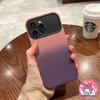 เคสโทรศัพท์มือถือ ซิลิโคนนิ่ม TPU กันกระแทก ไล่โทนสี หรูหรา สําหรับ iPhone 14 13 12 11 Pro Max X Xr Xs Max 8 7 Plus