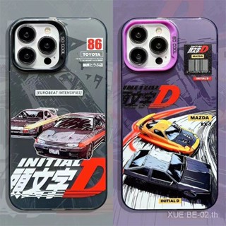 เคสมือถือ แบบแข็ง ขอบนิ่ม สองชั้น กันกระแทก สําหรับ iPhone Street Wear Initial D Drift Racing 13 14proma 11 12